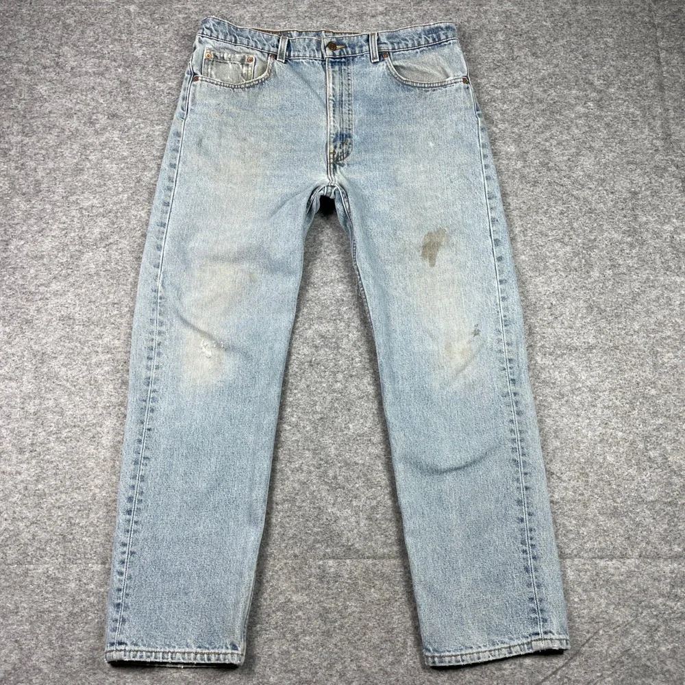 Vintage Levi's 505 Jeans Mens 38x30 (Fits 35x29) Blue Straight Made In USA 90s